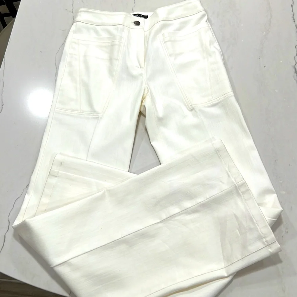 Derek Lam white denim wide leg high waisted Jeans NWT size 2